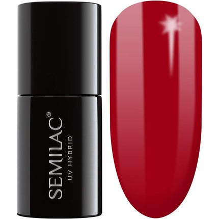 Lac de unghii, Semilac, Intense Red, 7ml
