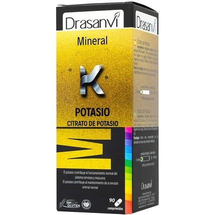 Supliment mineral Drasanvi, Potasiu, 90 tablete