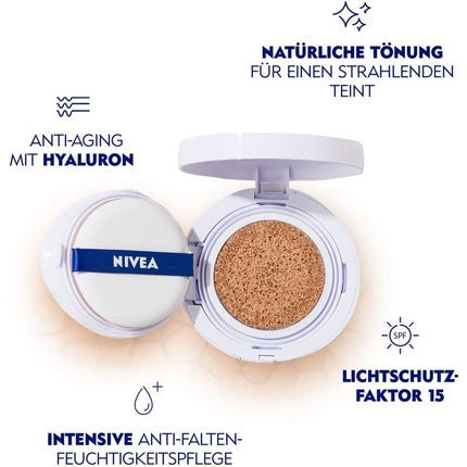 Cremă colorată, Nivea, Hyaluron Cellular Filler, nuanța medie