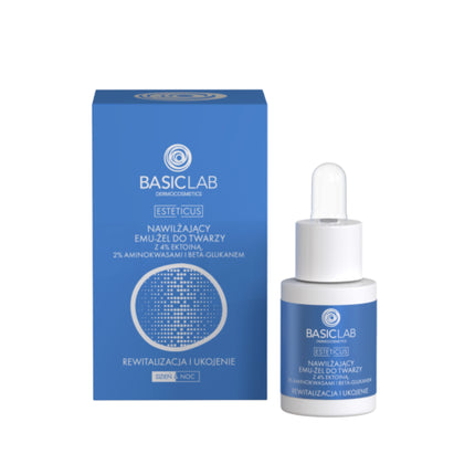 Gel Emulsie Față, Basiclab, Esteticus, Albastru, 65g