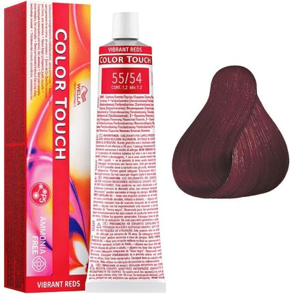 Vopsea de par semi-permanenta, Wella, Color Touch 55/54, 60ml