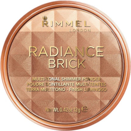 Bronzer pudră presată, Rimmel, Radiance Shimmer Brick, 12g