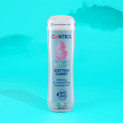 Gel masaj Control, Aroma de Vată de Zahăr, 200 ml