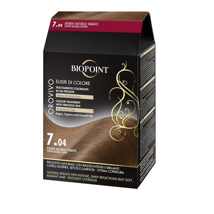 Vopsea par Biopoint Orovivo 7.04 Blond Cupru Natural