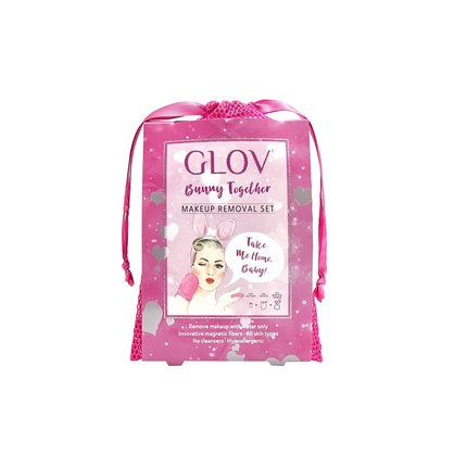 Mănușă Demachiantă Glov, Roz, Microfibră