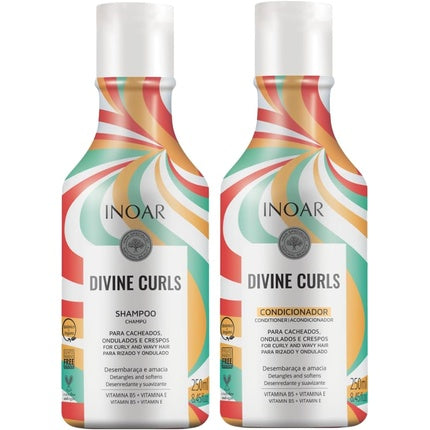 Șampon și Balsam, Inoar, Divine Curls, multicolor, 250ml