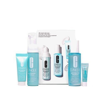 Set Îngrijire Ten Clinique, Blemish Solutions, albastru