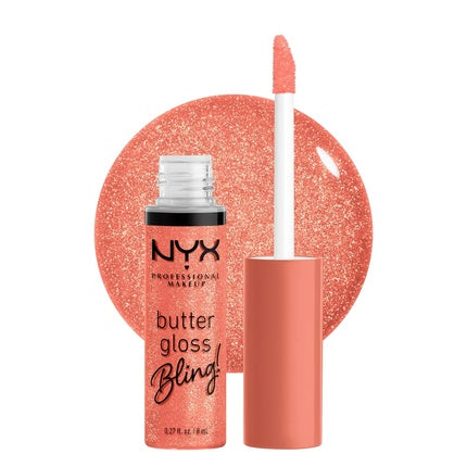 Lip Gloss NYX Butter Gloss Bling, vegan, portocaliu