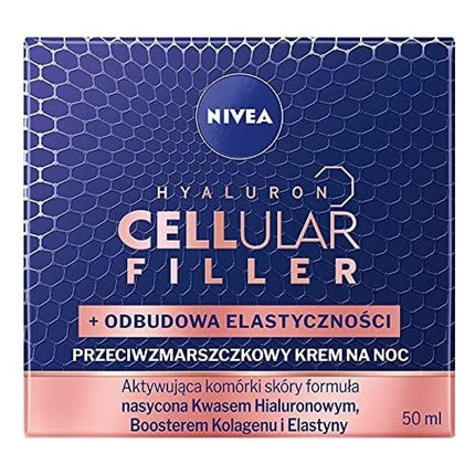 Crema de noapte, Nivea, Hyaluron Cellular Filler, 50ml