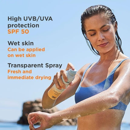 Spray Fotoprotector, ISDIN, Wet Skin SPF 50, 250ml
