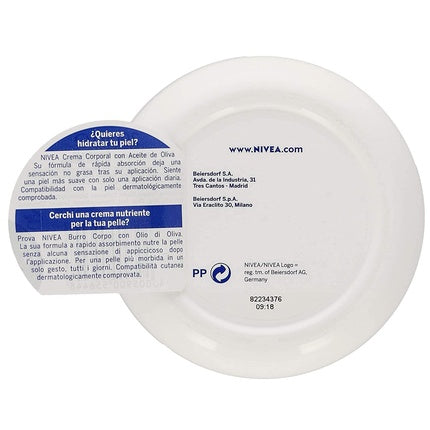 Cremă de corp Nivea, ulei de măsline, 200ml