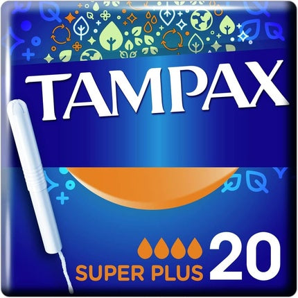 Tampon aplicator, Tampax, Super Plus, 20 bucati