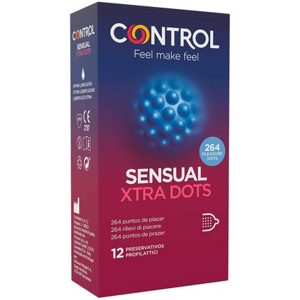 Prezervative, Control Sensual Xtra Dots, 12 buc