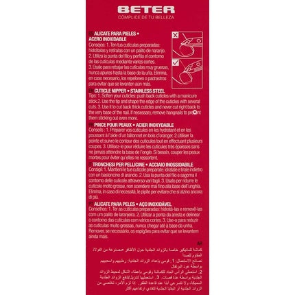 Unghiera cuticule, Beter, inox, 10 cm