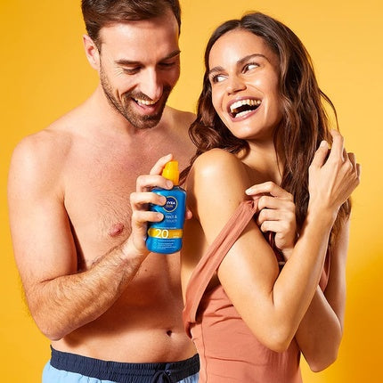 Spray Protectie Solara, Nivea, Protect & Refresh, Albastru