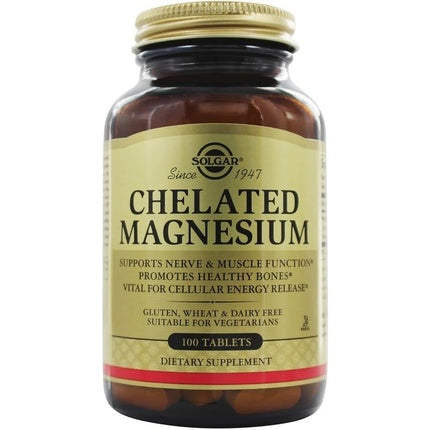Supliment alimentar, Solgar, Chelated Magnesium, 100 tablete