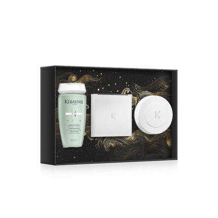 Set Îngrijire Păr, Kérastase, pentru Scalp Gras, Verde