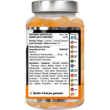 Gummies Vitamina C, Lucovitaal, 60 buc, portocaliu