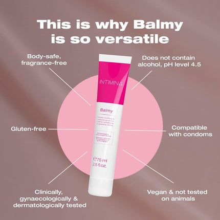 Lubrifiant Intim, Intimina, Balmy, cremă 75ml, roz