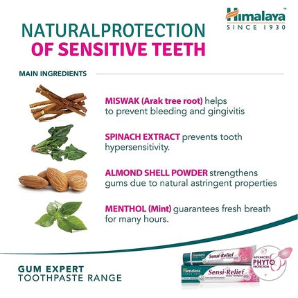 Pastă de dinți, Himalaya, Sensi-Relief, 75 ml