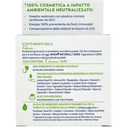 Cremă de zi, Nivea, Naturally Good, aloe vera, 50ml