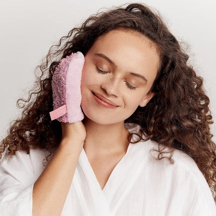 Mănușă demachiantă, Glov, microfibră, roz