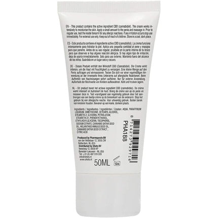 Cremă Masturbare, Shots, Natural CBD, 50ml, verde