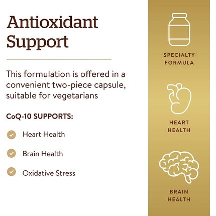 Supliment alimentar, Solgar, CoQ-10, 200mg, capsule vegetale