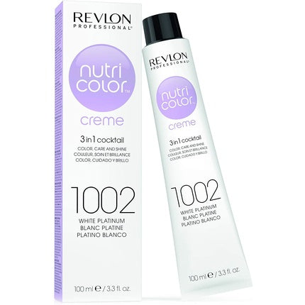 Colorant păr, Revlon, Nutri Color Creme, alb platinat