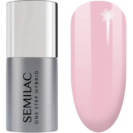 Oja hibrid Semilac One Step Barely Pink 5ml