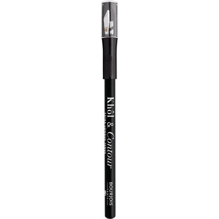 Creion de ochi, Bourjois, Khol & Contour, cu ascutitoare, Negru
