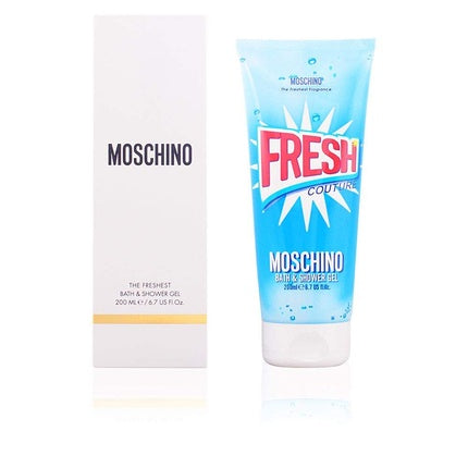 Gel de duș, Moschino, Fresh Couture, albastru