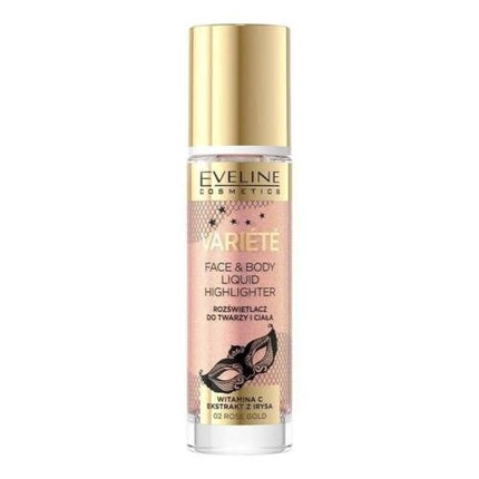 Iluminator lichid, Eveline Variete, 30ml, rose gold