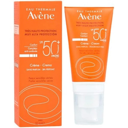 Crema fata protectie solara, Avène, SPF50+, 50ml