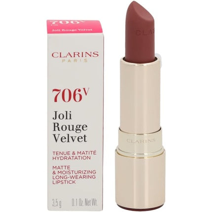 Ruj Clarins Joli Rouge Velvet 706V roșu