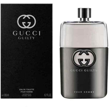 Parfum bărbătesc, Gucci, Guilty, 200ml, argintiu