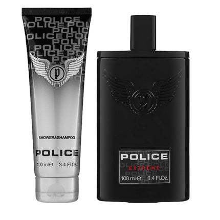 Set cadou parfum bărbați, Police, Extreme, negru