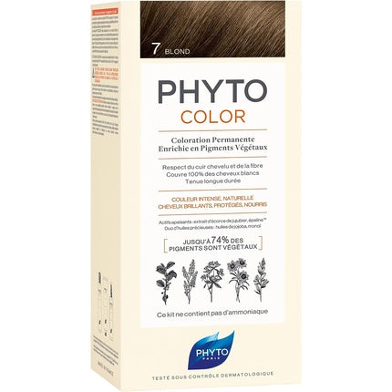 Vopsea de păr permanentă, Phyto, PHYTOCOLOR 7 Blond
