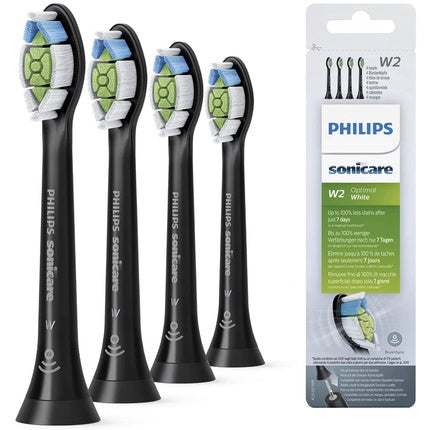 Capete de periuță de dinți, Philips Sonicare Original W2 Optimal White, Negru