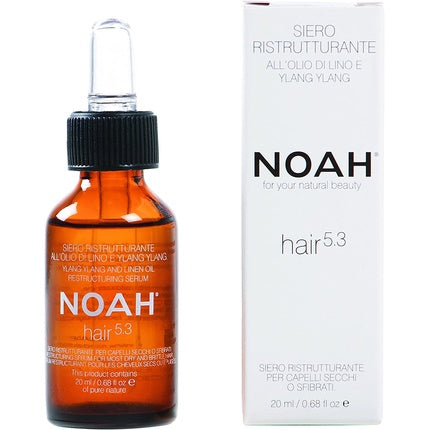 Ser cu keratină Noah 5.3, păr uscat și fragil, 20ml