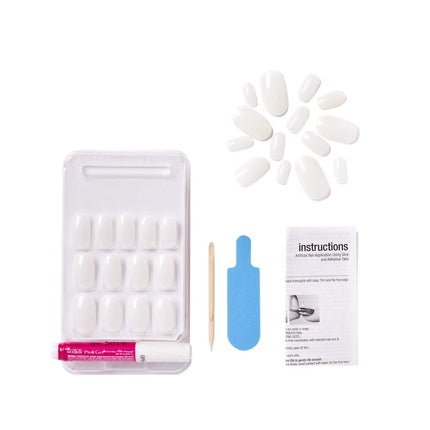 Unghii False Kiss Salon Naturals Flexi-Fit Alb