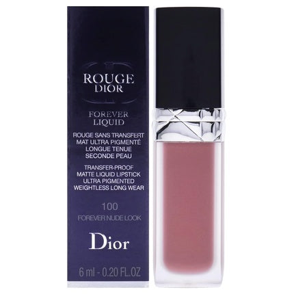 Ruj lichid Dior Rouge Forever Matte, model #100, 20g