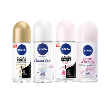 Deodorant antiperspirant roll-on, Nivea, Invisible 48h, 50ml