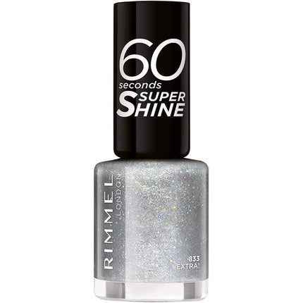 Lac de unghii, Rimmel, 60 Seconds Glitter, Extra, 8ml