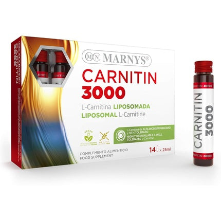 Supliment L-Carnitină, Marnys, 3000mg, 14 fiole