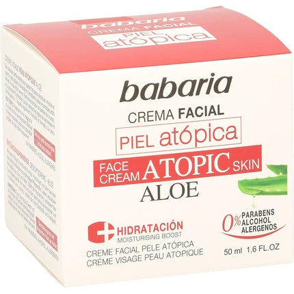 Cremă Față, Babaria, Atopic Skin Aloe, 50ml