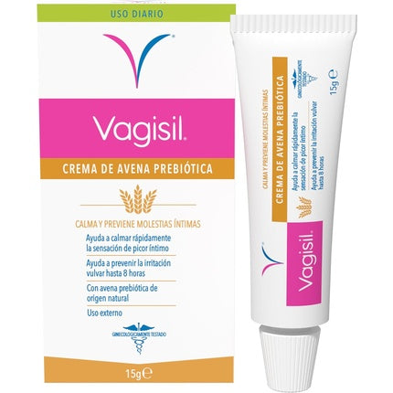 Cremă intimă, Vagisil, calmantă și hidratantă cu prebiotic natural, 30g