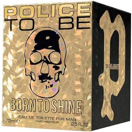 Eau de Toilette, Police, To Be Born to Shine, 75 ml, negru auriu