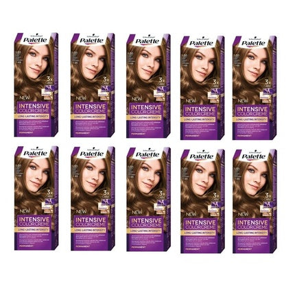 Vopsea de păr, Schwarzkopf Palette, LG5 Glossy Nougat, 10 bucăți