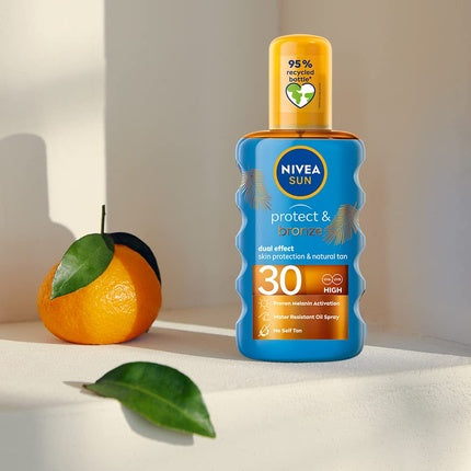 Ulei bronzant, Nivea, Sun Protect & Bronze SPF 30, 200ml
